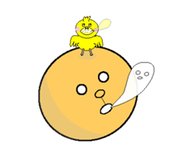 anri & chick sticker #2272947