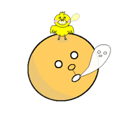 anri & chick sticker #2272947