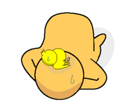 anri & chick sticker #2272949