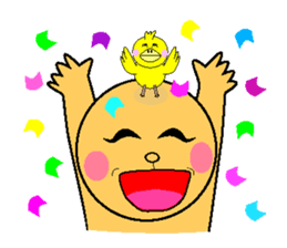 anri & chick sticker #2272951