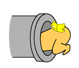 anri & chick sticker #2272958