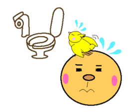 anri & chick sticker #2272961