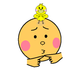 anri & chick sticker #2272965