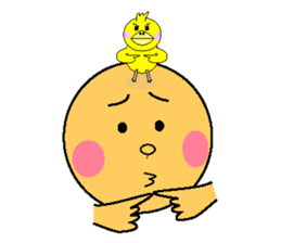 anri & chick sticker #2272965