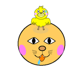 anri & chick sticker #2272973