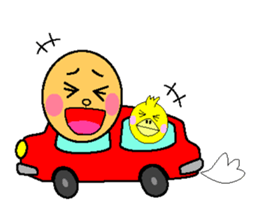 anri & chick sticker #2272975