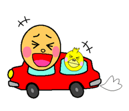 anri & chick sticker #2272975