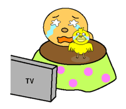 anri & chick sticker #2272976