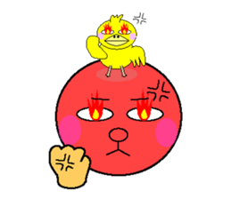 anri & chick sticker #2272979