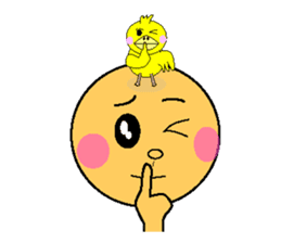 anri & chick sticker #2272980