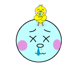 anri & chick sticker #2272981