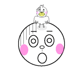 anri & chick sticker #2272983