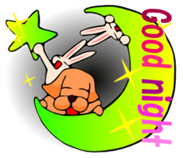 With a dog and a rabbit and a bear sticker #2273025