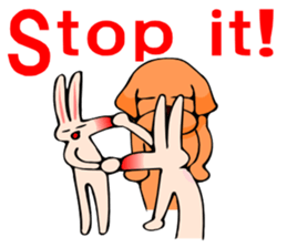 With a dog and a rabbit and a bear sticker #2273051