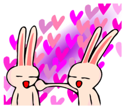 With a dog and a rabbit and a bear sticker #2273055