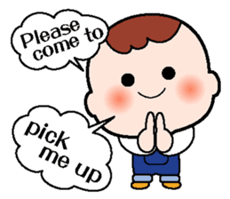 Baby club Mumi Part2 English use sticker #2273215