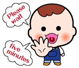 Baby club Mumi Part2 English use sticker #2273216