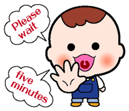 Baby club Mumi Part2 English use sticker #2273216