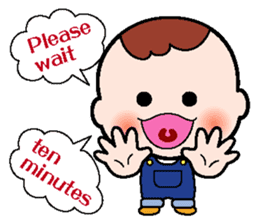 Baby club Mumi Part2 English use sticker #2273217