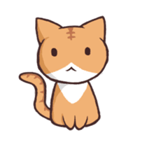 Tabby cat & white cat sticker #2273728