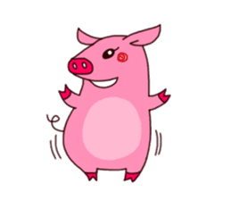 big big pig sticker #2273833