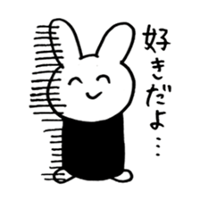 Salmon roe rabbit sticker #2274352