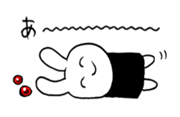 Salmon roe rabbit sticker #2274363