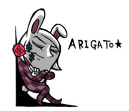 Thank you rabbits sticker #2274606