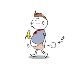 Bianbian boy of Summer Letter sticker #2275033