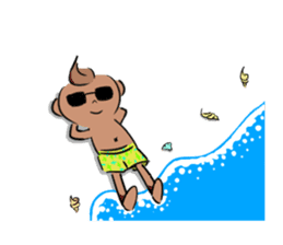 Bianbian boy of Summer Letter sticker #2275036