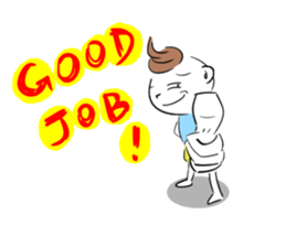 Bianbian boy of Summer Letter sticker #2275044