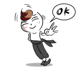 Bianbian boy of Summer Letter sticker #2275046