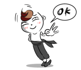 Bianbian boy of Summer Letter sticker #2275046