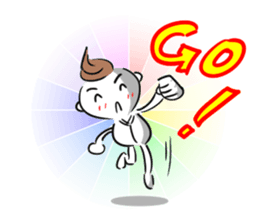 Bianbian boy of Summer Letter sticker #2275053