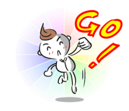 Bianbian boy of Summer Letter sticker #2275053