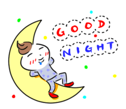 Bianbian boy of Summer Letter sticker #2275067