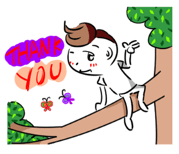 Bianbian boy of Summer Letter sticker #2275069