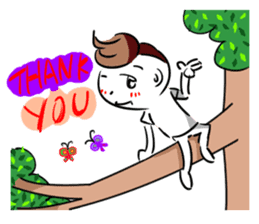 Bianbian boy of Summer Letter sticker #2275069