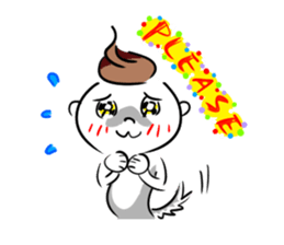 Bianbian boy of Summer Letter sticker #2275070