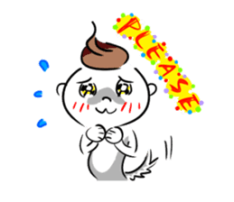 Bianbian boy of Summer Letter sticker #2275070