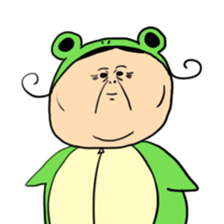 Grandmother frog and a brilliant sticker #2275952