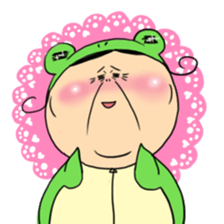 Grandmother frog and a brilliant sticker #2275953