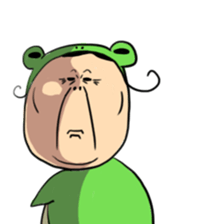 Grandmother frog and a brilliant sticker #2275955