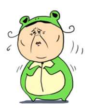 Grandmother frog and a brilliant sticker #2275956