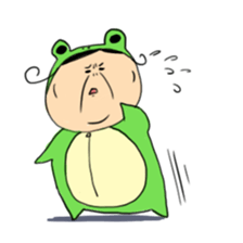 Grandmother frog and a brilliant sticker #2275957