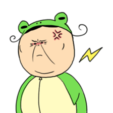 Grandmother frog and a brilliant sticker #2275959