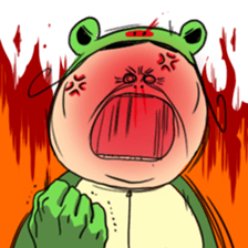 Grandmother frog and a brilliant sticker #2275960