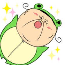 Grandmother frog and a brilliant sticker #2275961