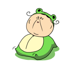 Grandmother frog and a brilliant sticker #2275963