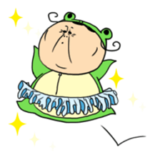 Grandmother frog and a brilliant sticker #2275964